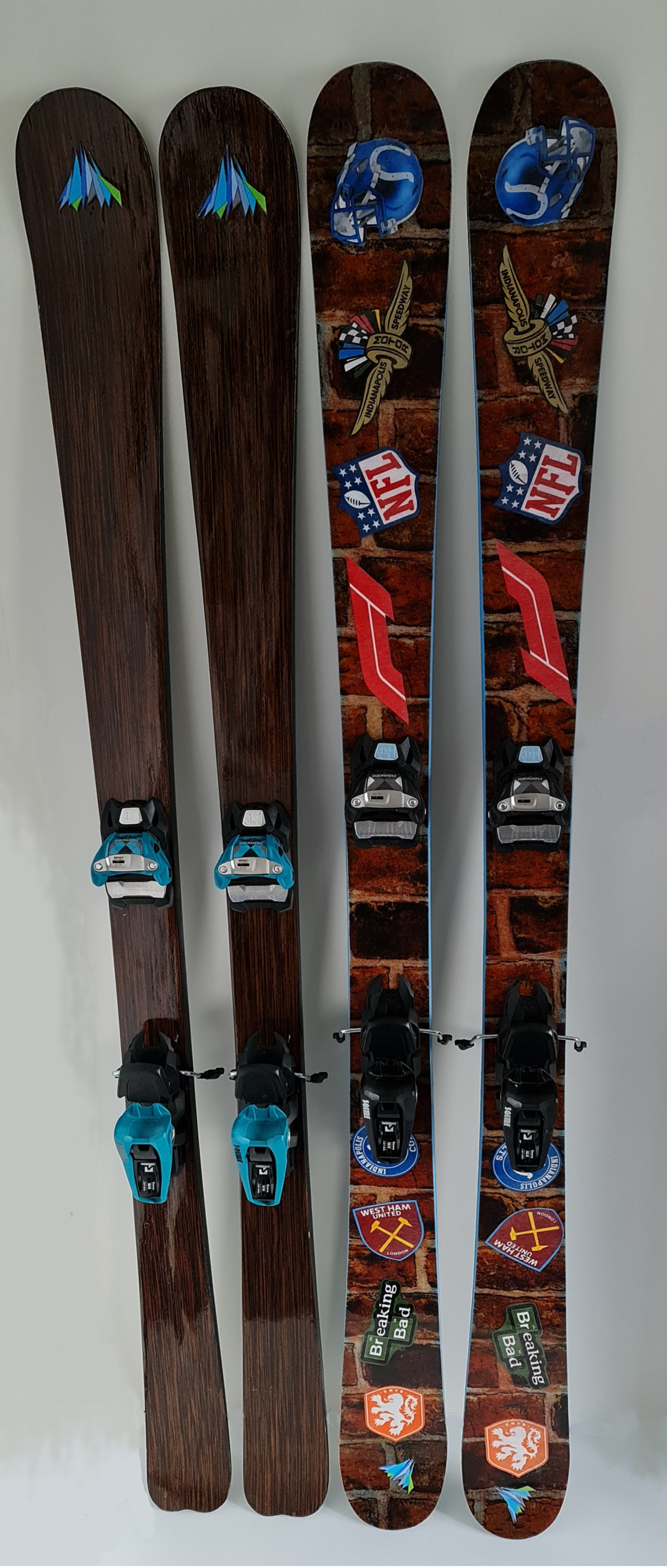 Verzorger zakdoek films custom made ski's en snowboards - Ski-bike Mountain